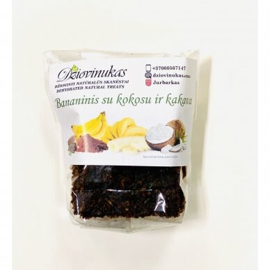 Banana treat with coconut and cocoa 100g